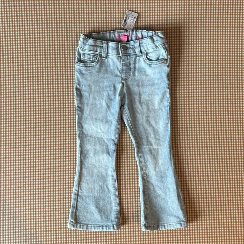 The Children’s Place toddler girl Flare‎ jeans.Light wash denim.Size 3T.Boho.NWT